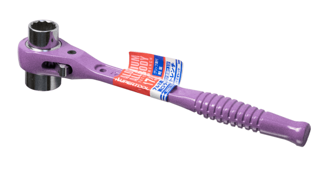 Aluminum Ratchet Wrench, Double Size, With Grip Groove 17-21mm_SRG1721AV